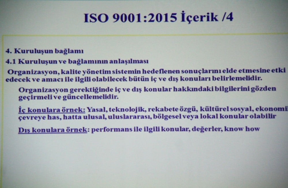 Kalite Yönetimi Sistemi Temel Eğitimi Yapıldı - 97