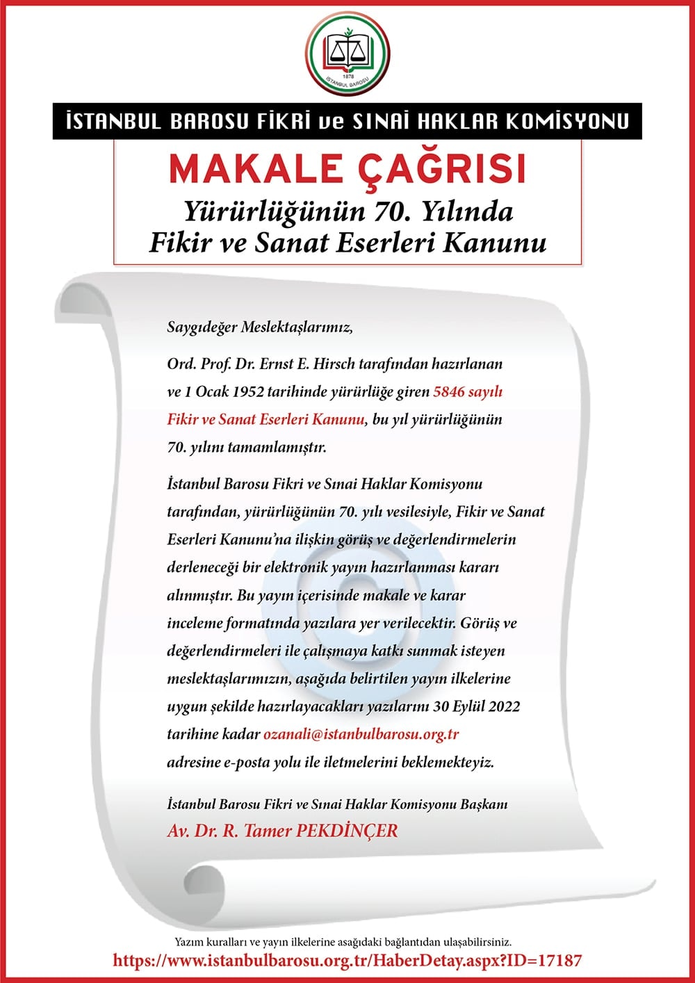 Makale Çağrısı