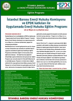 Enerji Hukuku Eğitim Programı
 - 1
