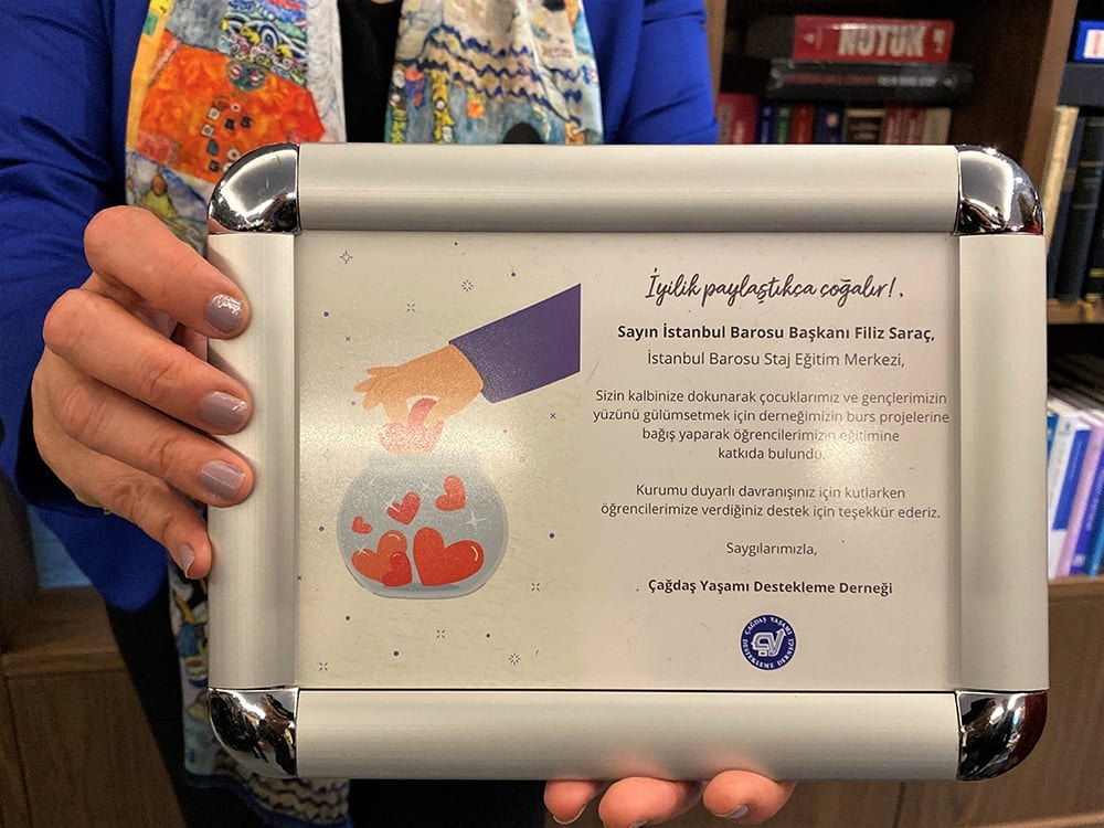 Staj Eğitim Merkezi Yürütme Kurulu Baro Başkanımız Av. Filiz Saraç’ı Ziyaret Etti - 3