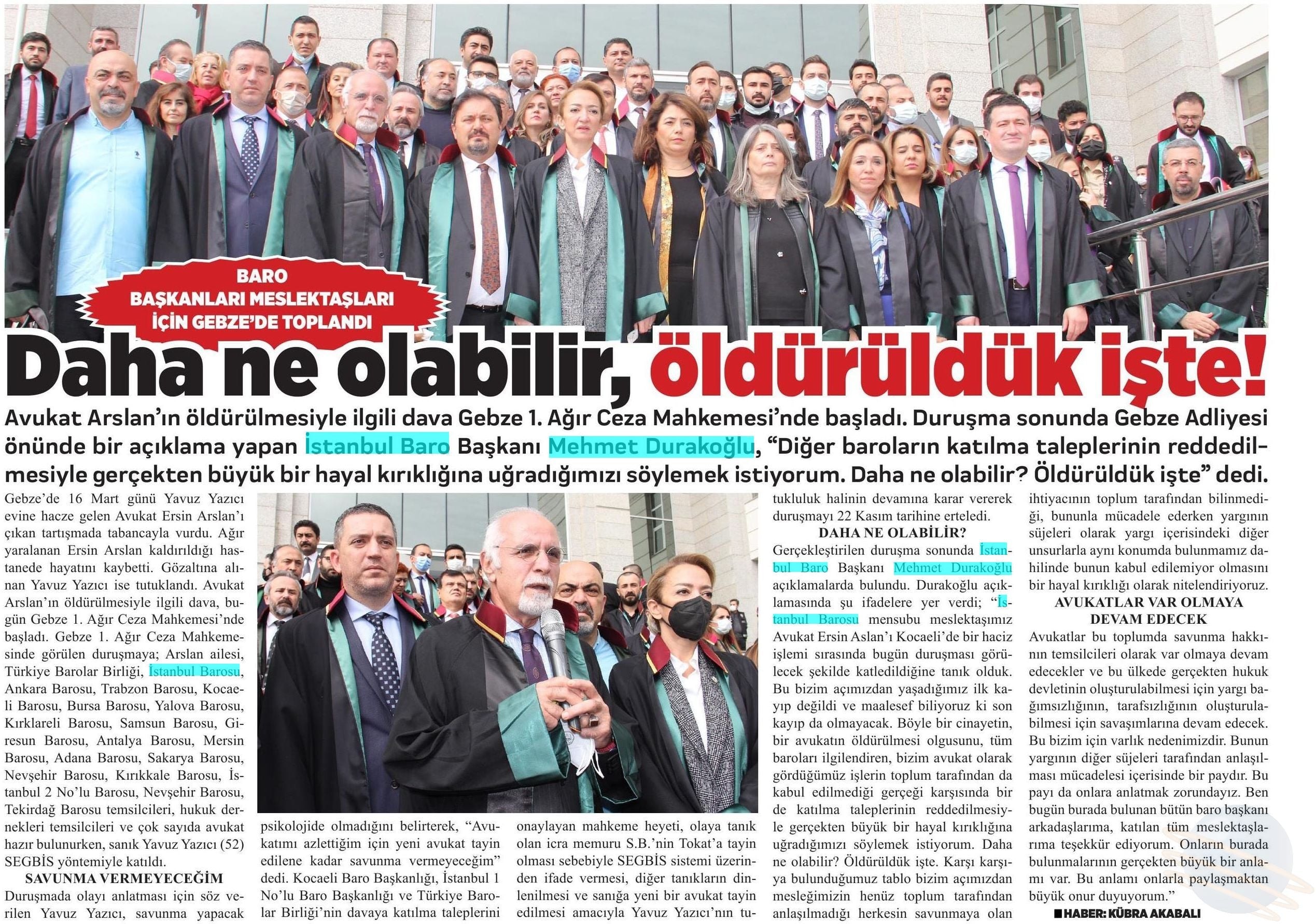 Gebze’de Haciz Sırasında Öldürülen Av. Ersin Aslan Davası Başladı - 1