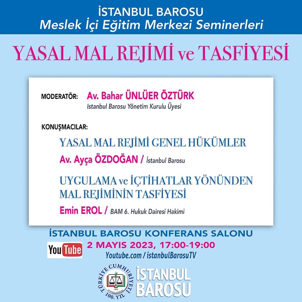 Yasal Mal Rejimi ve Tasfiyesi Semineri