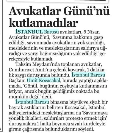 İstanbul Barosu'nun Protestosu Kamuoyunda Geniş Yankı Yarattı - 7