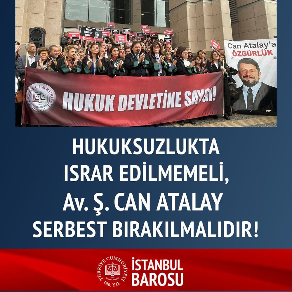 Hukuksuzlukta Israr Edilmemeli, Av. Ş. Can Atalay Serbest Bırakılmalıdır - 1