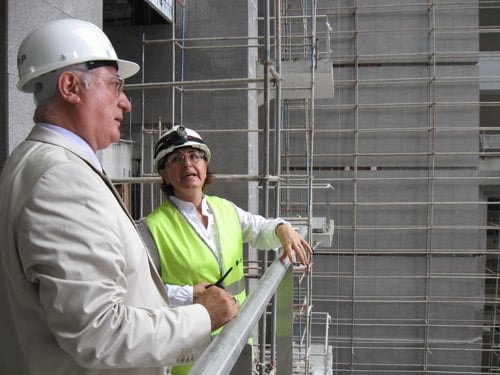 İstanbul Barosu Başkanı Av. Muammer Aydın Çağlayan Adliyesi İnşaatında İncelemelerde Bulundu - 7