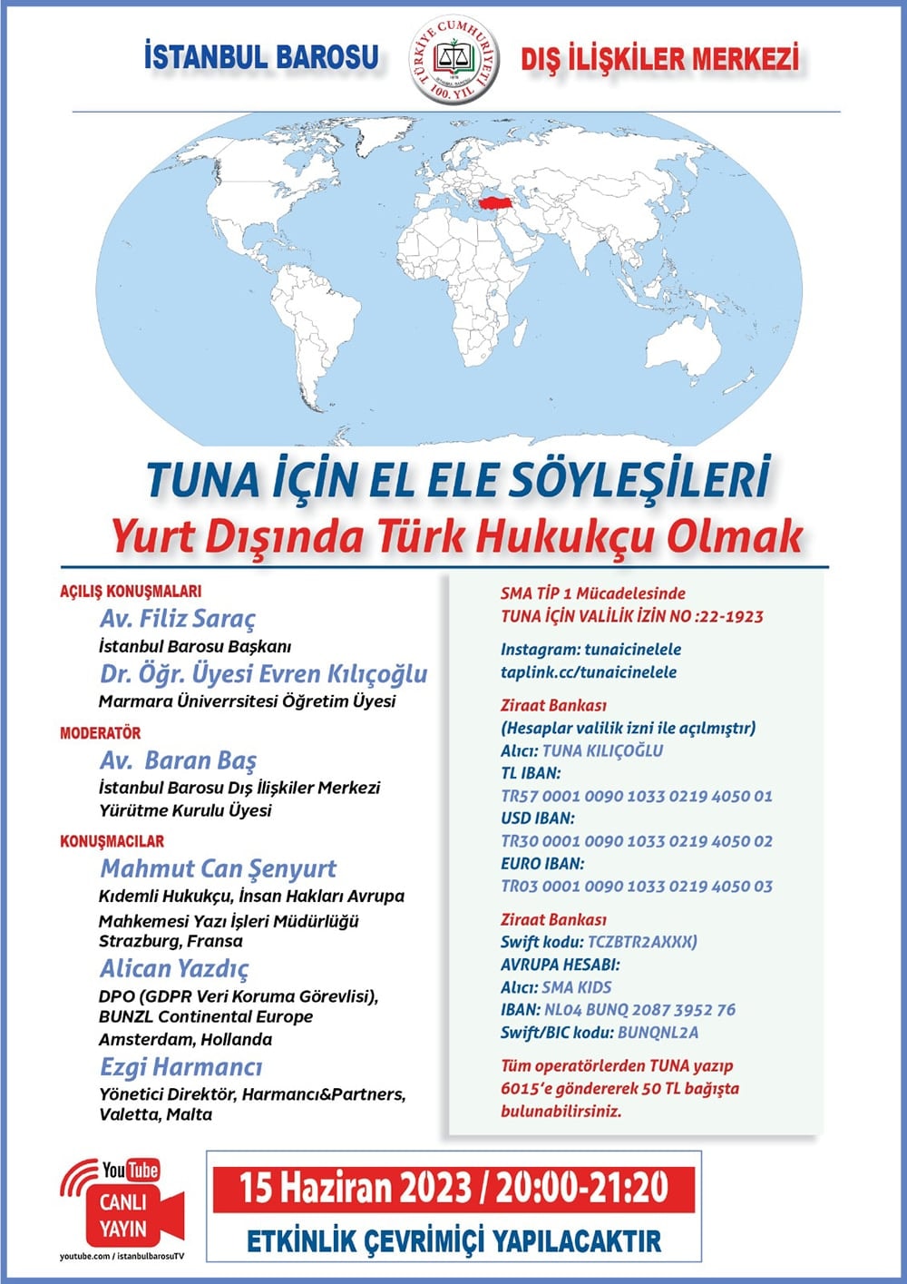 Tuna için El Ele Söyleşileri: Yurt Dışında Türk Hukukçu Olmak