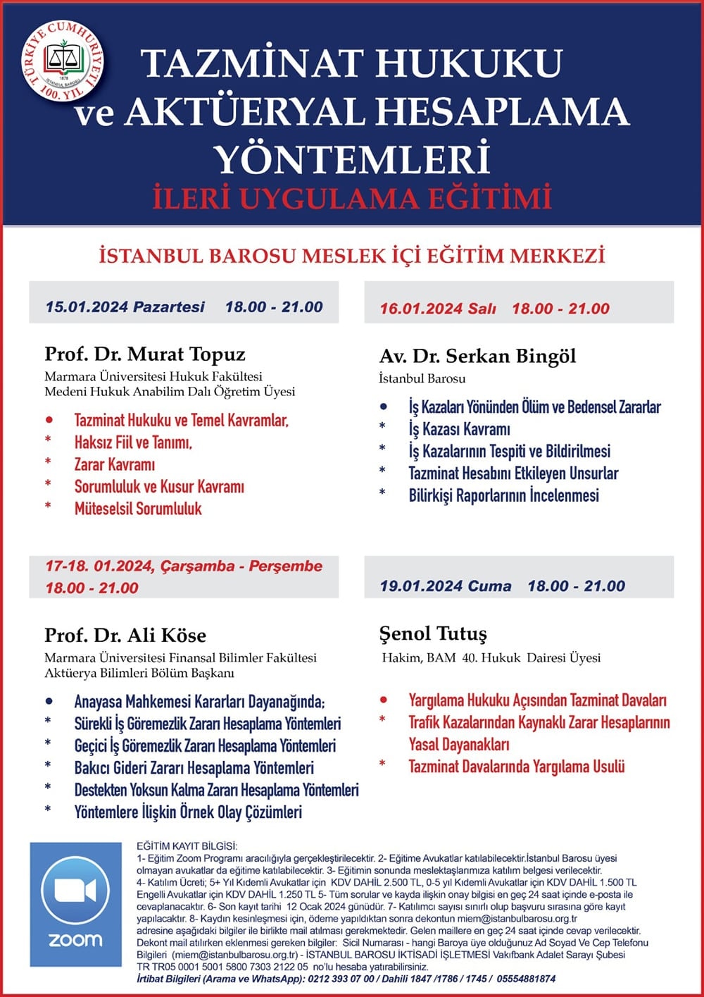 Tazminat Hukuku ve Aktüeryal Hesaplama Yöntemleri