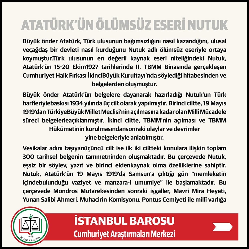 Atatürk’ün Ölümsüz Eseri Nutuk - 2