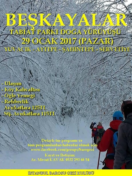 Beşkayalar Tabiat Parkı Doğa Yürüyüşü