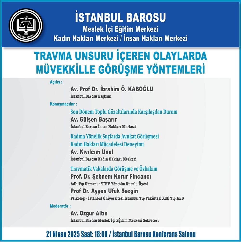 Travma Unsuru İçeren Olaylarda Müvekkille Görüşme Yöntemleri