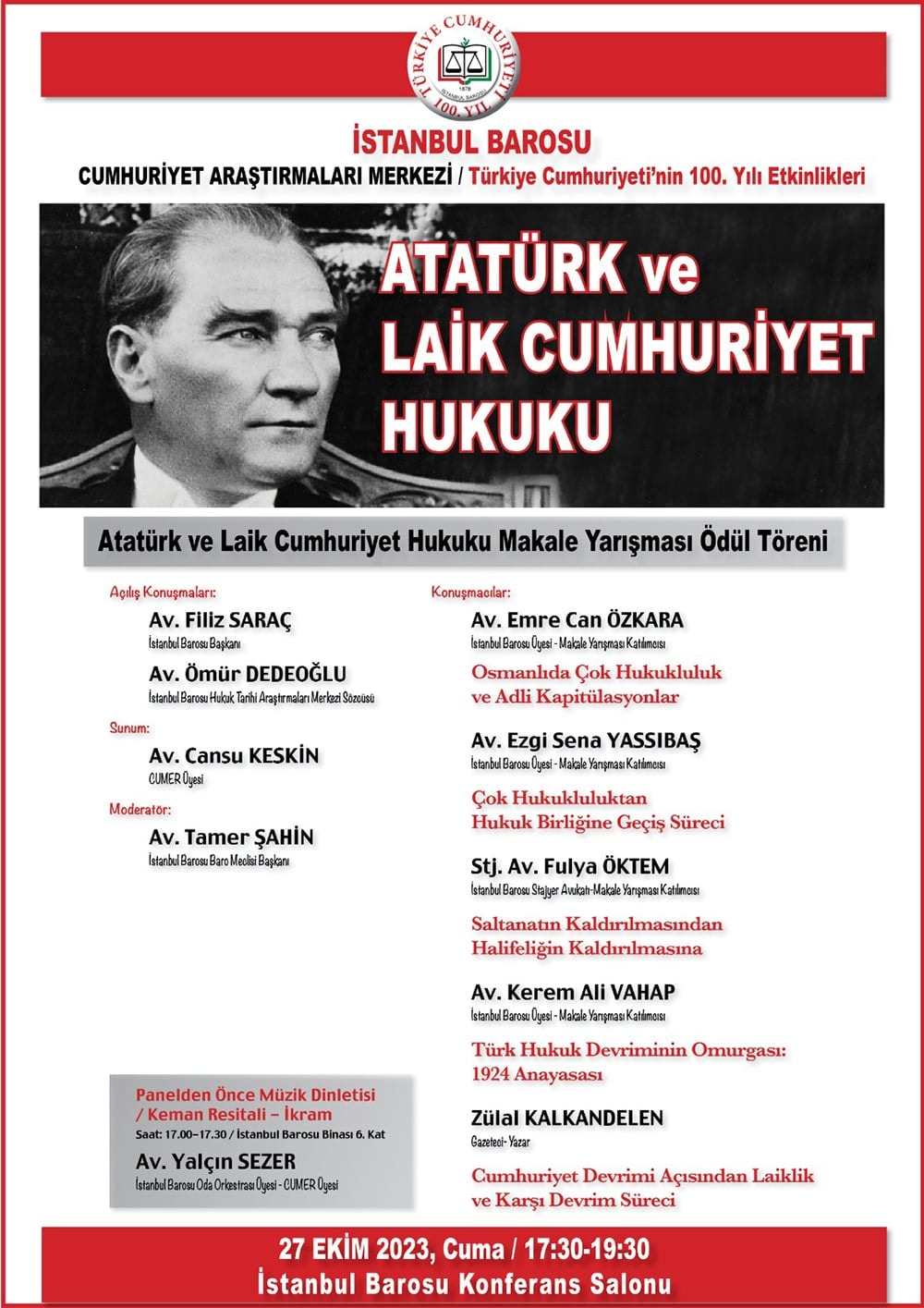 Atatürk ve Laik Cumhuriyet Hukuku