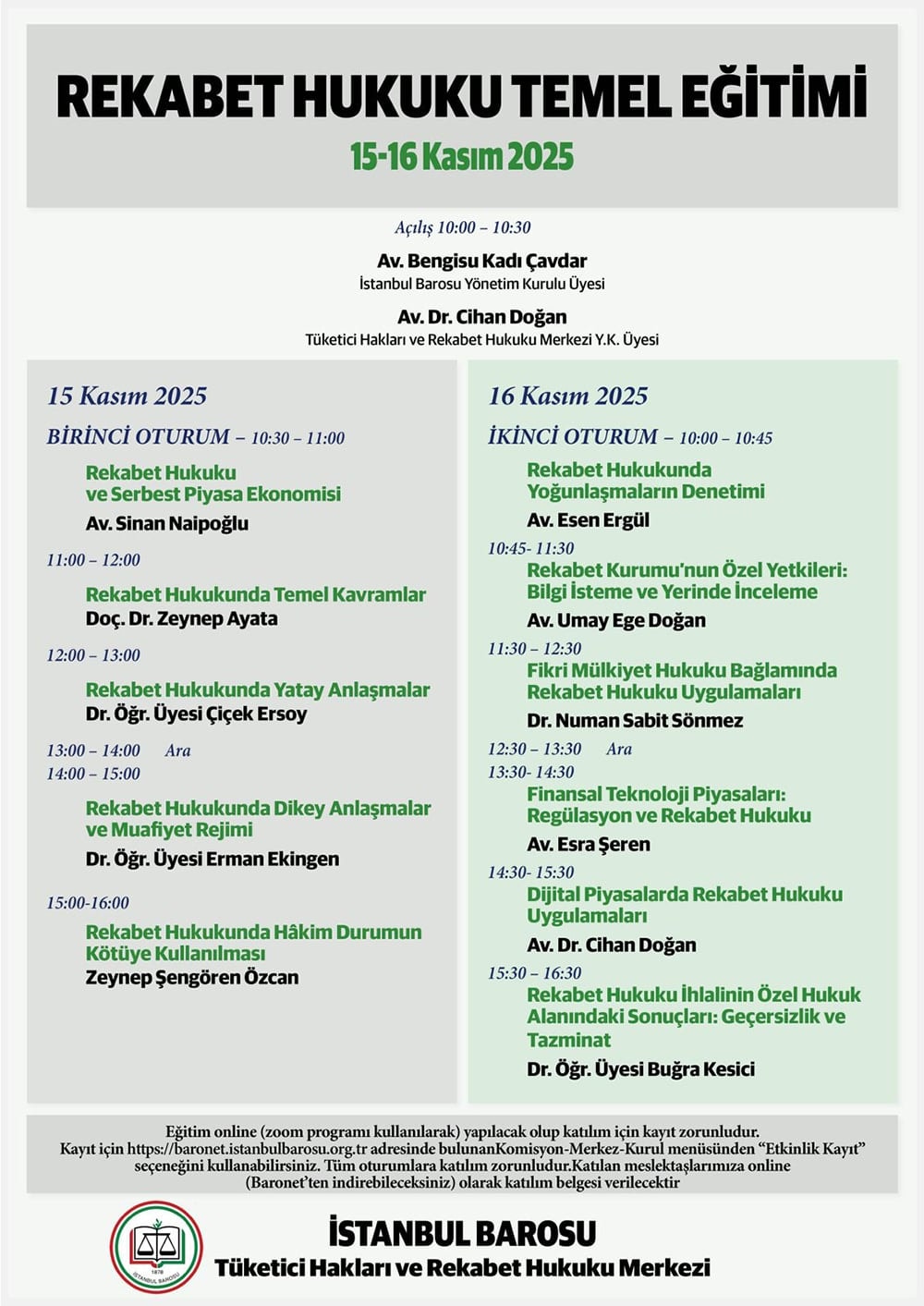 Rekabet Hukuku Temel Eğitimi