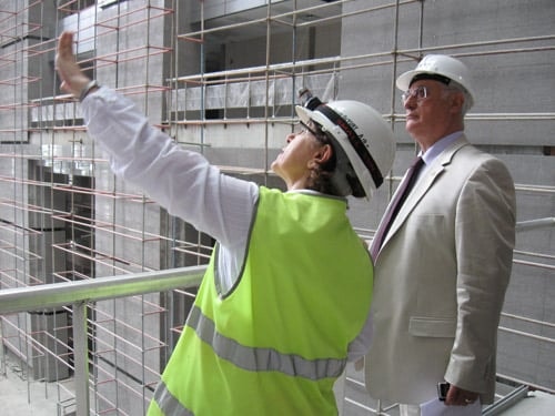 İstanbul Barosu Başkanı Av. Muammer Aydın Çağlayan Adliyesi İnşaatında İncelemelerde Bulundu - 8