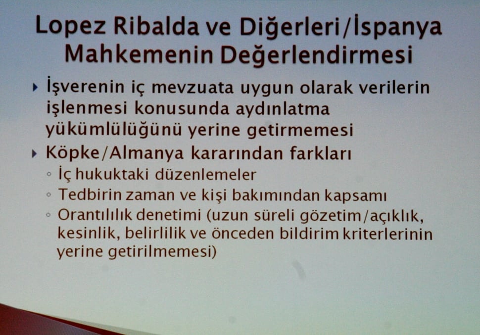 İş Yerinde İşçinin İşveren Tarafından İzlenmesi ve Denetlenmesi - 46