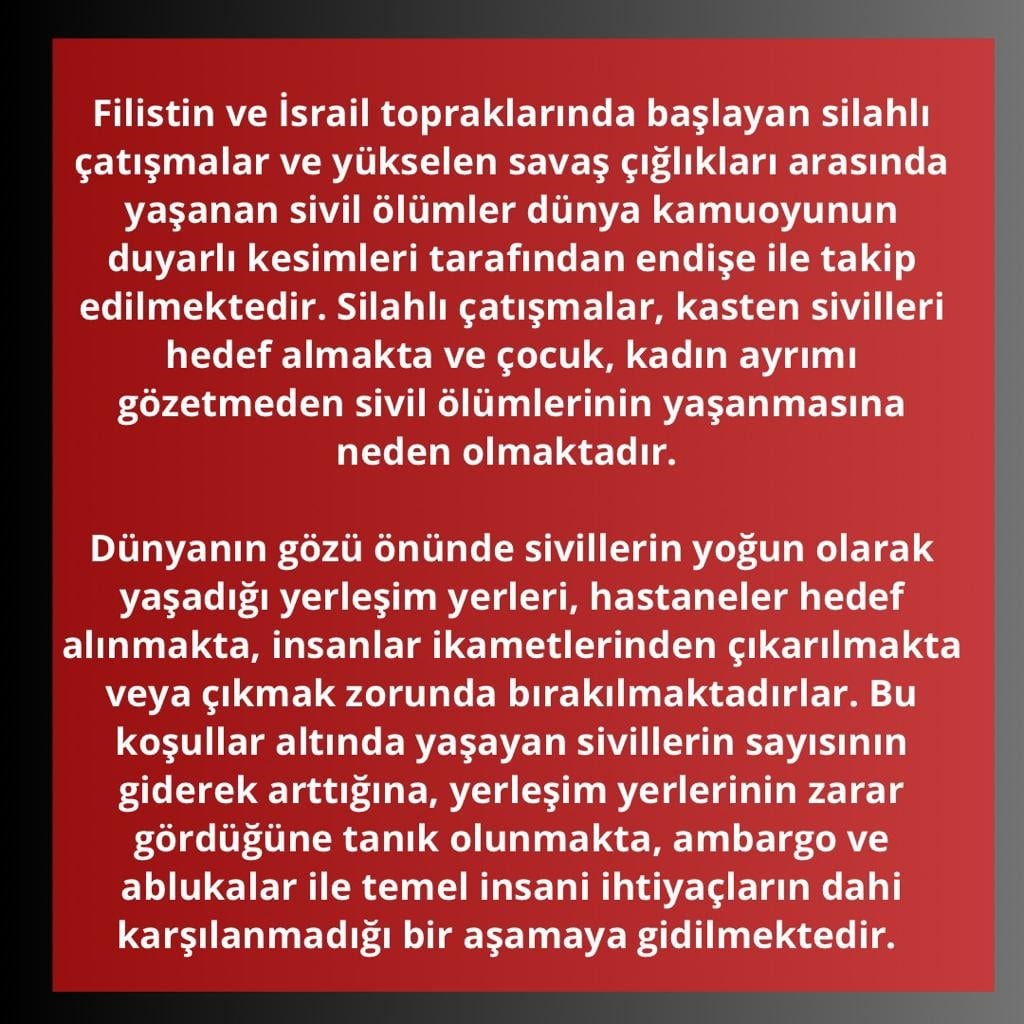 Barış Olmazsa Olmaz Koşuldur, Sivilleri Korumak Uluslararası Asgari Bir Yükümlülüktür! - 2