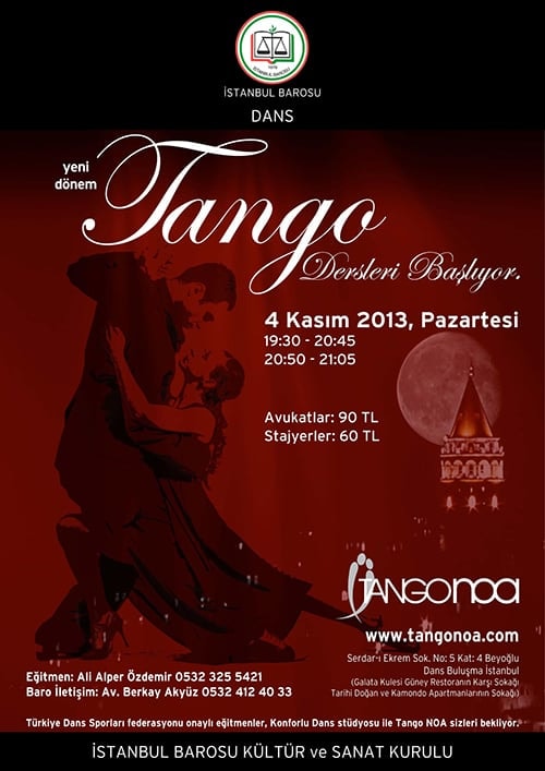 Yeni Dönem Tango Dersleri Başlıyor

 - 1