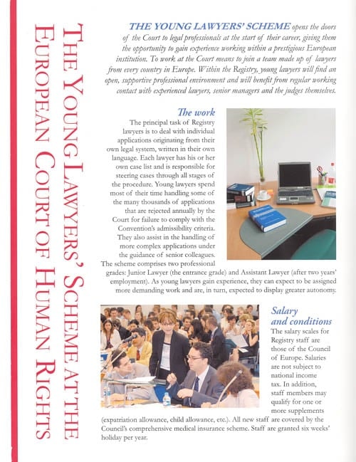 Avrupa İnsan Hakları Mahkemesi Genç Hukukçular Projesi - 4