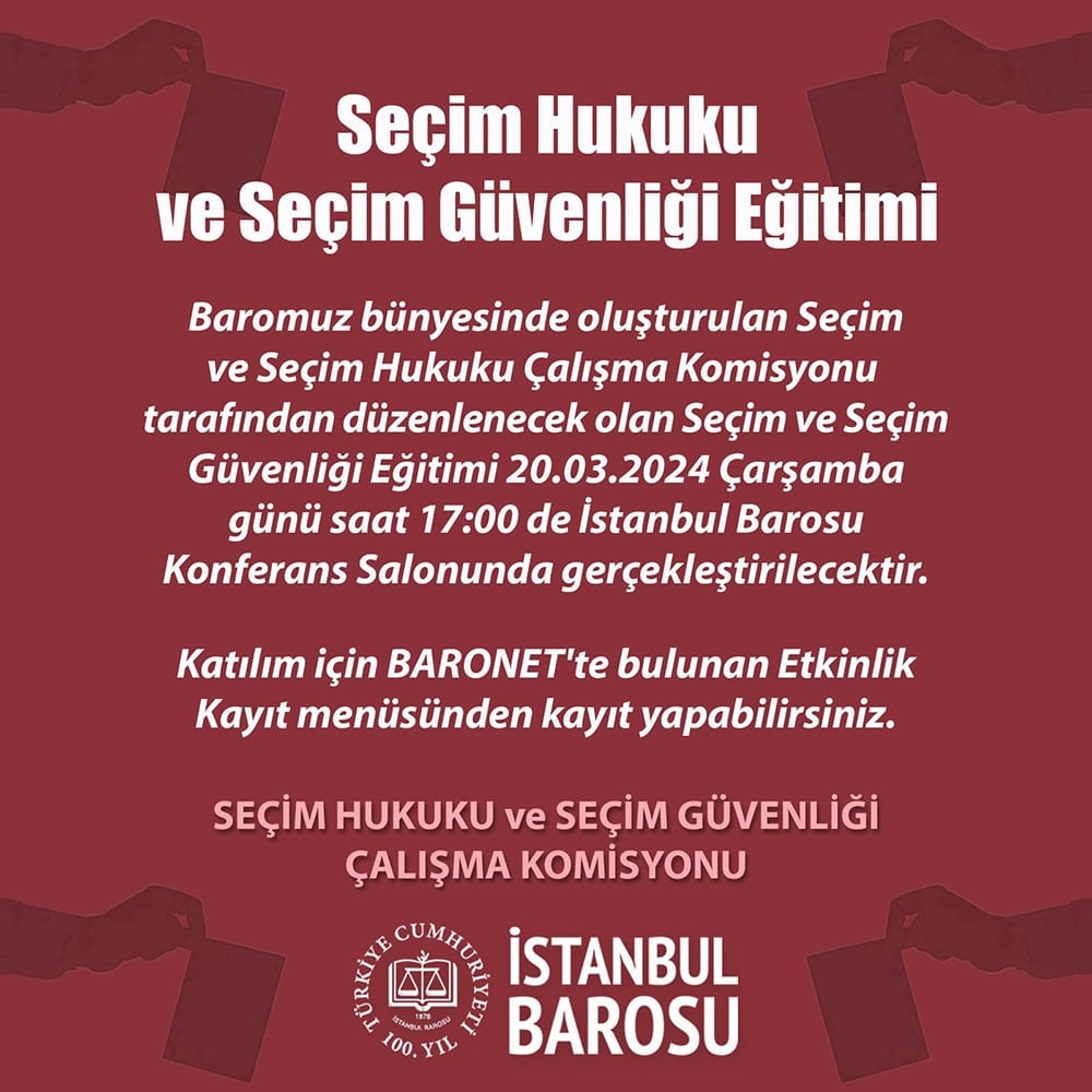 Seçim ve Seçim Güvenliği Eğitimi - II