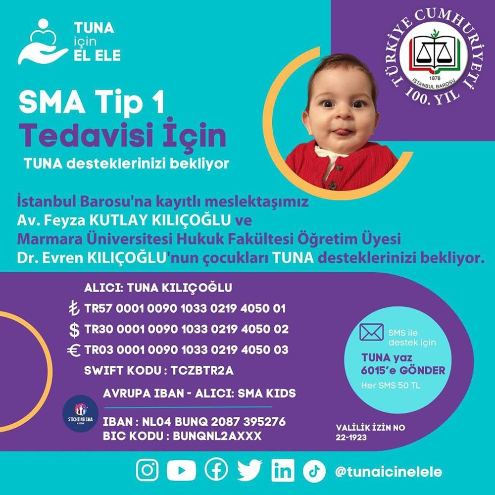 SMA Savaşçısı Tuna’nın Tedaviye Erişimi için Dayanışmaya Davet Ediyoruz