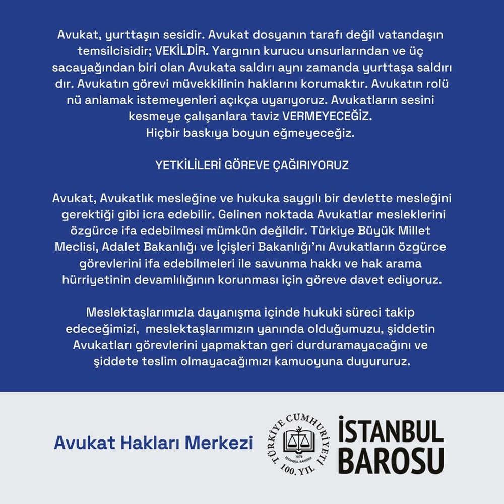 İstanbul Anadolu Adliyesinde Meslektaşlarımıza Saldırıda Bulunan Şüpheliler Tutuklanmıştır - 2