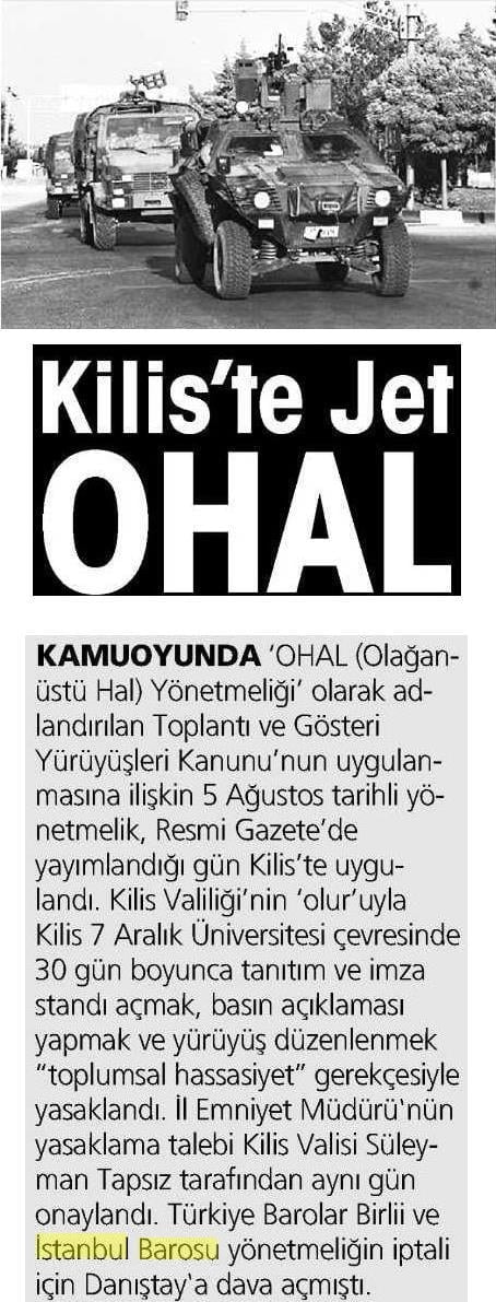 Toplantı Ve Gösteri Yürüyüşleri Kanununun Uygulanmasına Dair Yönetmeliğin İptali İçin Danıştayda Dava Açıldı
 - 4