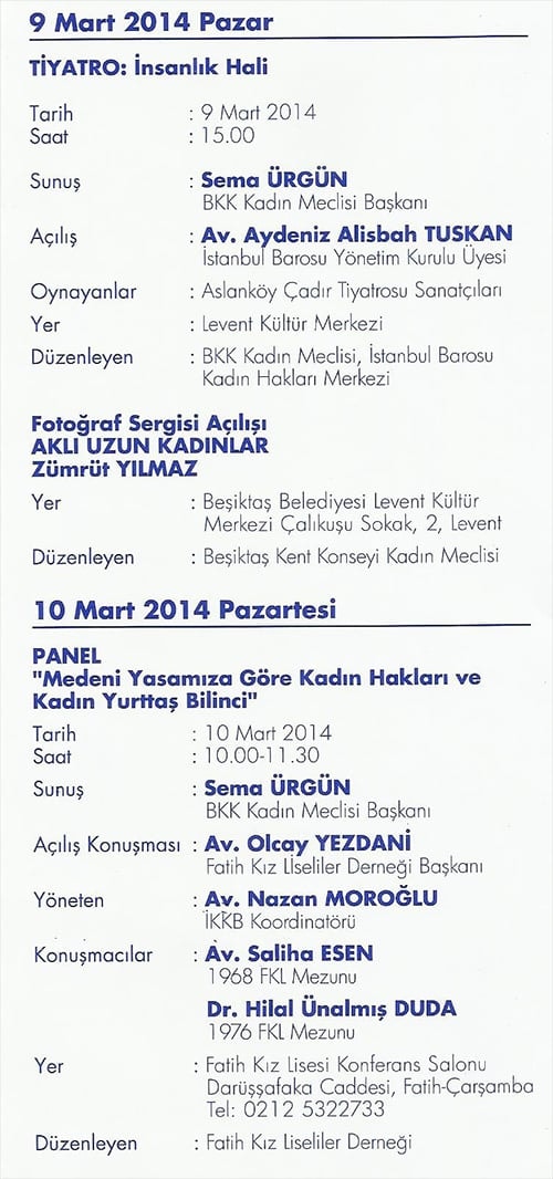 Dünya Kadınlar Günü Etkinlikleri Mart Ayı Boyunca Devam Etti  - 23