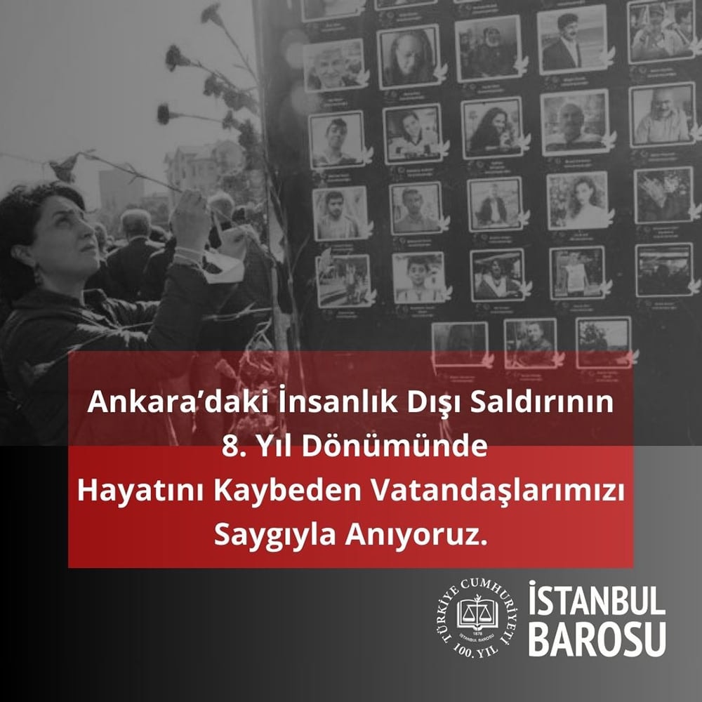 10 Ekim Ankara Gar Katliamında Hayatını Kaybedenleri Saygıyla Anıyoruz