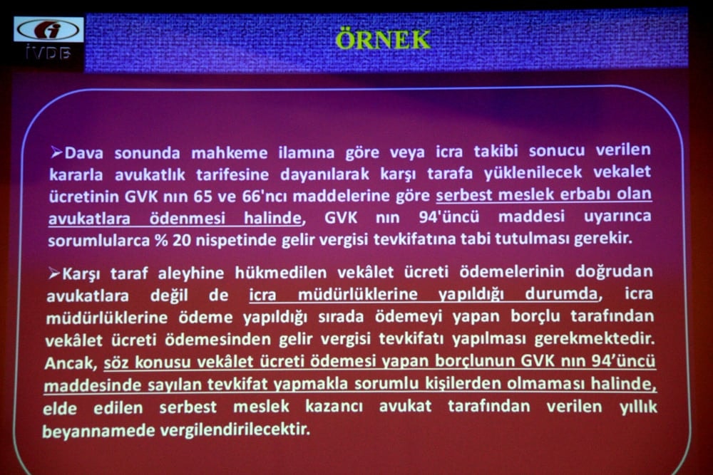 Avukatlar İçin Gelir Vergisi Beyannamesi Düzenlenmesi  ve Defter Beyan Sistemi - 73