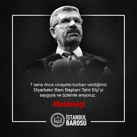 Avukat Tahir Elçi'yi Saygıyla Anıyoruz