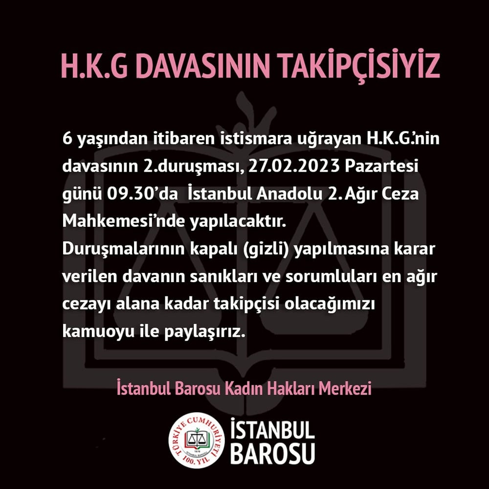 H.K.G. Davasının Takipçisiyiz