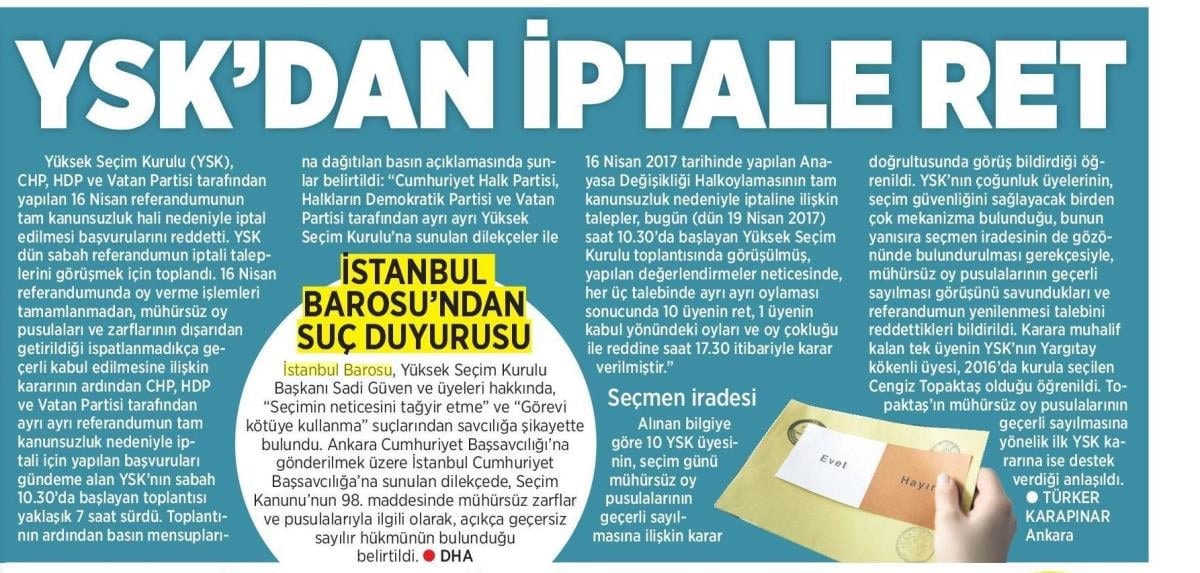 Yüksek Seçim Kurulu Başkan ve Üyeleri Hakkında Suç Duyurusunda Bulunuldu - 6