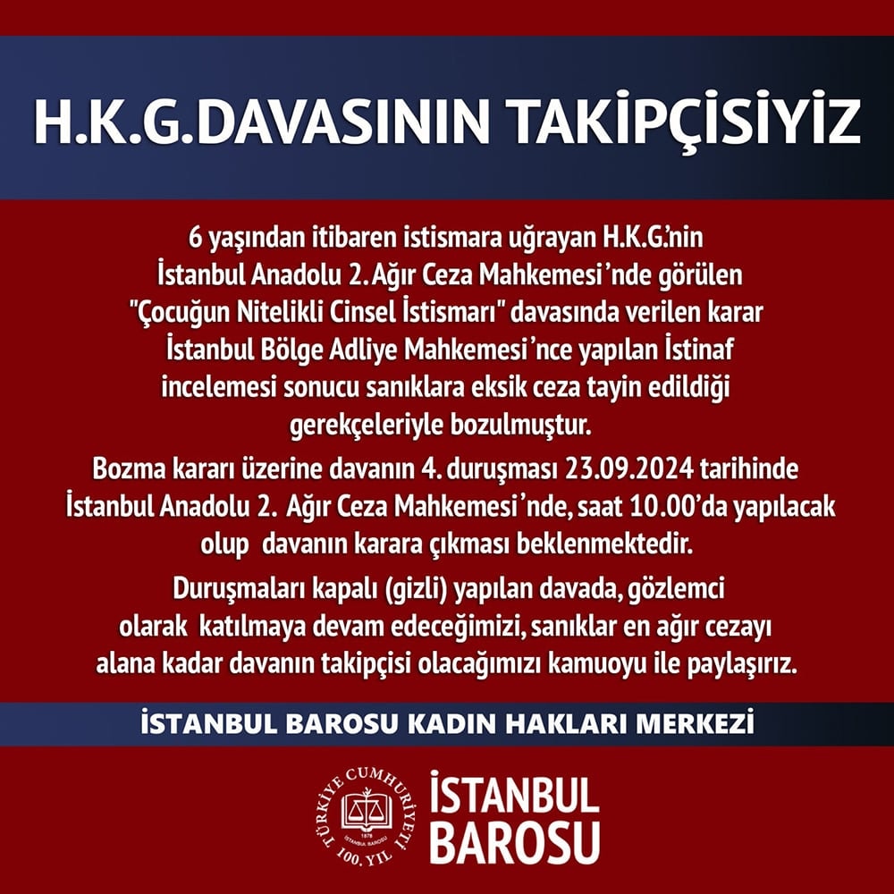 H.K.G. Davasının Takipçisiyiz
