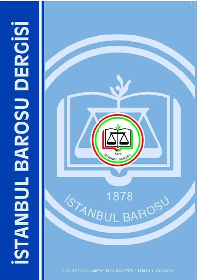 İstanbul Barosu Dergisi Temmuz-Ağustos Sayısı Çıktı