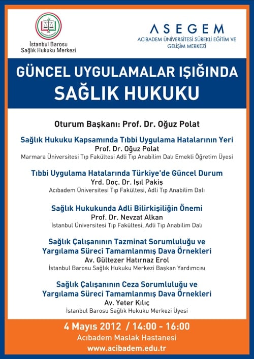 Güncel Uygulamalar Işığında Sağlık Hukuku
 - 1