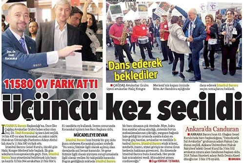 Ümit Kocasakal İstanbul Barosu Başkanlığına Yeniden Seçildi 

 - 418