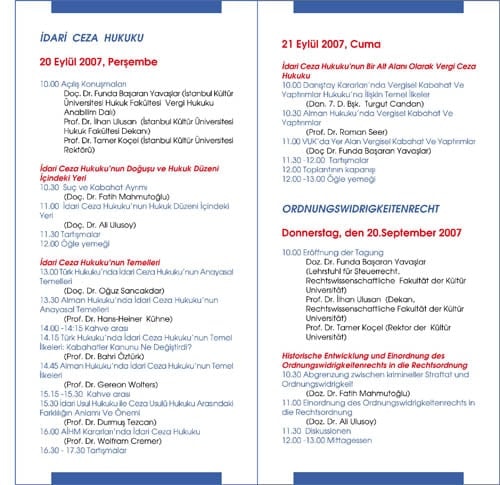 Kültür Üniversitesi "İdari Ceza Hukuku" Sempozyumu - 6