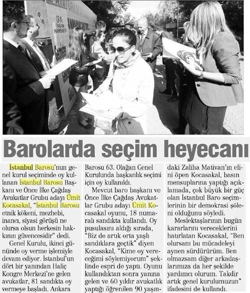Ümit Kocasakal İstanbul Barosu Başkanlığına Yeniden Seçildi 

 - 414