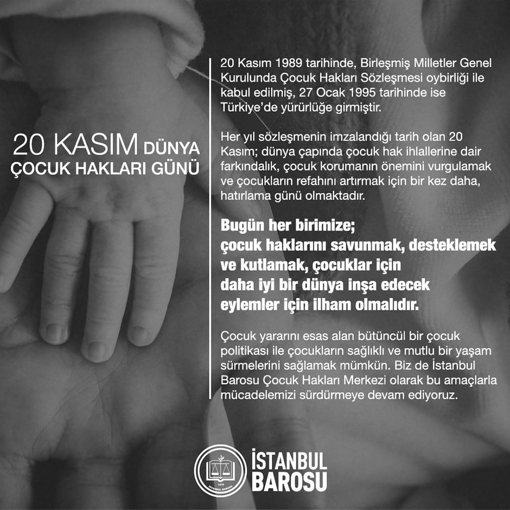 20 Kasım Dünya Çocuk Hakları Günü