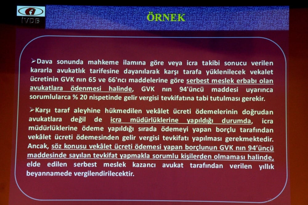 Avukatlar İçin Gelir Vergisi Beyannamesi Düzenlenmesi  ve Defter Beyan Sistemi - 72