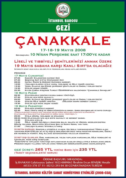 Kültür Ve Sanat Komisyonu Çanakkale Gezisi Düzenledi