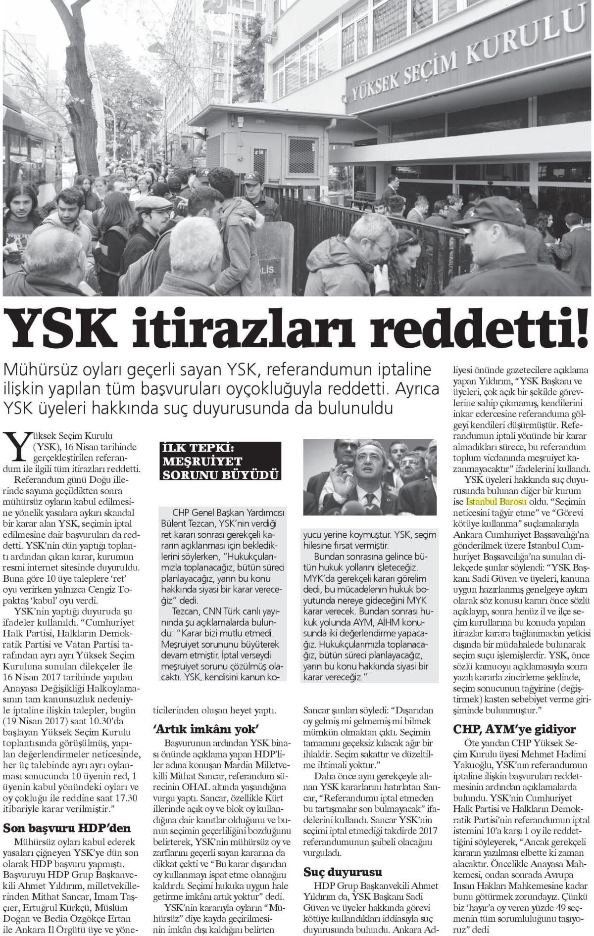 Yüksek Seçim Kurulu Başkan ve Üyeleri Hakkında Suç Duyurusunda Bulunuldu - 9