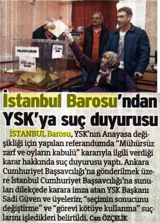 Yüksek Seçim Kurulu Başkan ve Üyeleri Hakkında Suç Duyurusunda Bulunuldu - 2