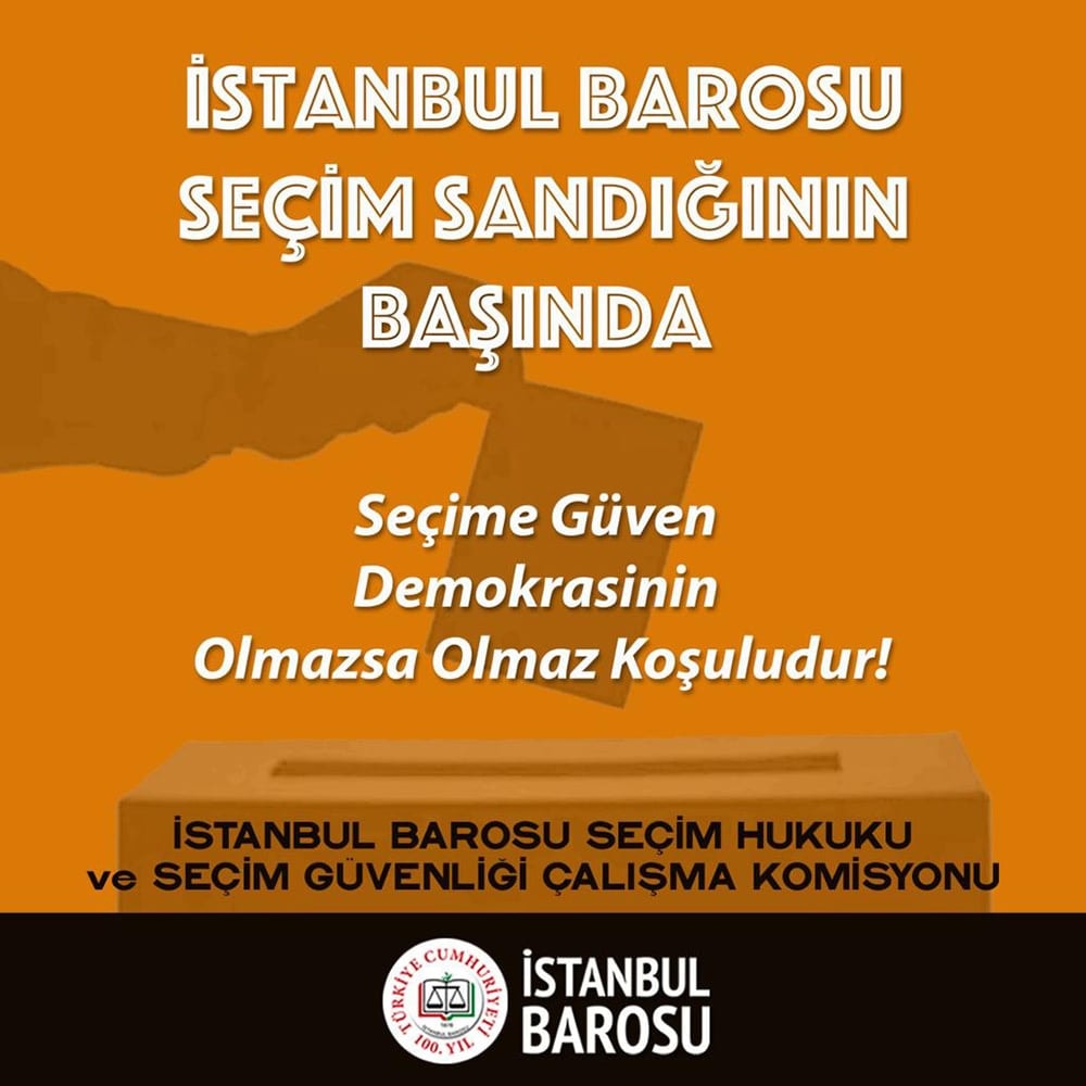 İstanbul Barosu Seçim Sandığının Başında