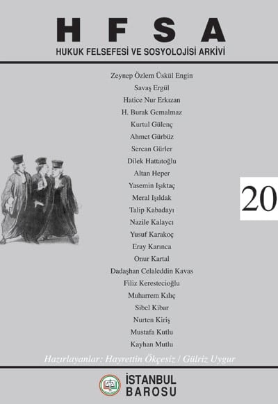 Hukuk Felsefesi Ve Sosyolojisi Arkivi’Nin Dört Yeni Sayısı Çıktı - 2
