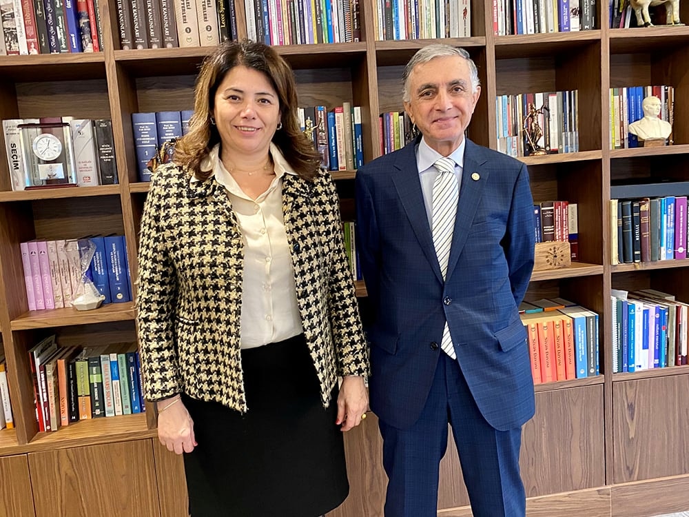 Av. Cafer Kaya Baro Başkanımız Av. Filiz Saraç’ı Ziyaret Etti - 1