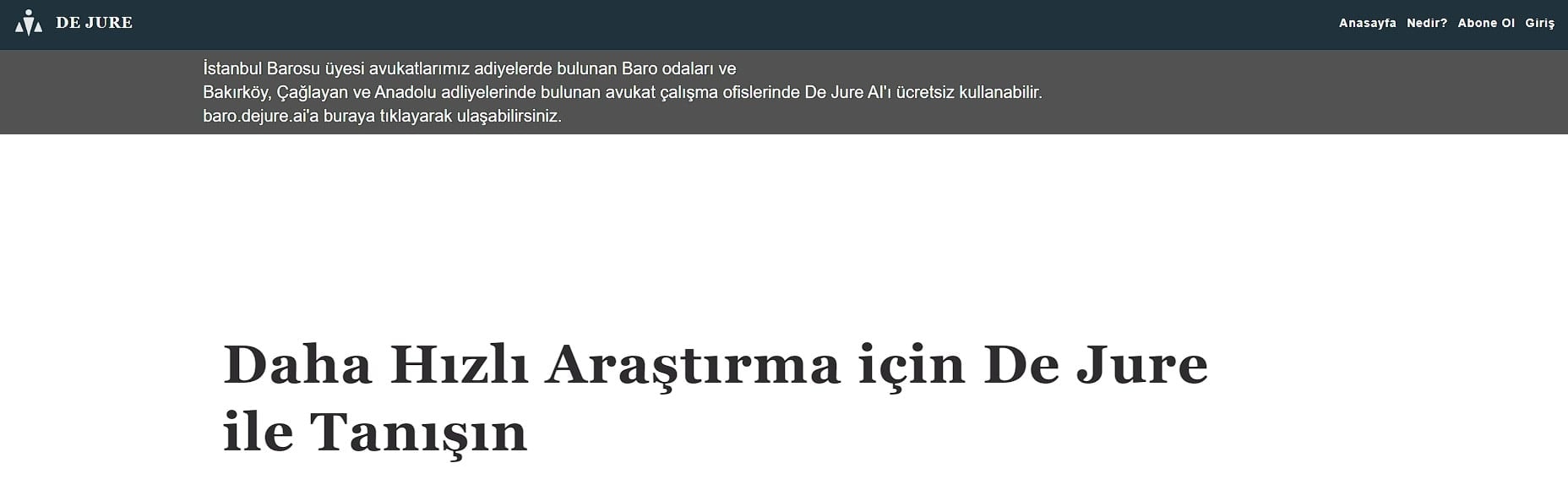 Meslektaşlarımız İçtihat Arama Motoru baro.dejure.ai Baro Odalarında Ücretsiz Kullanabilecek - 1