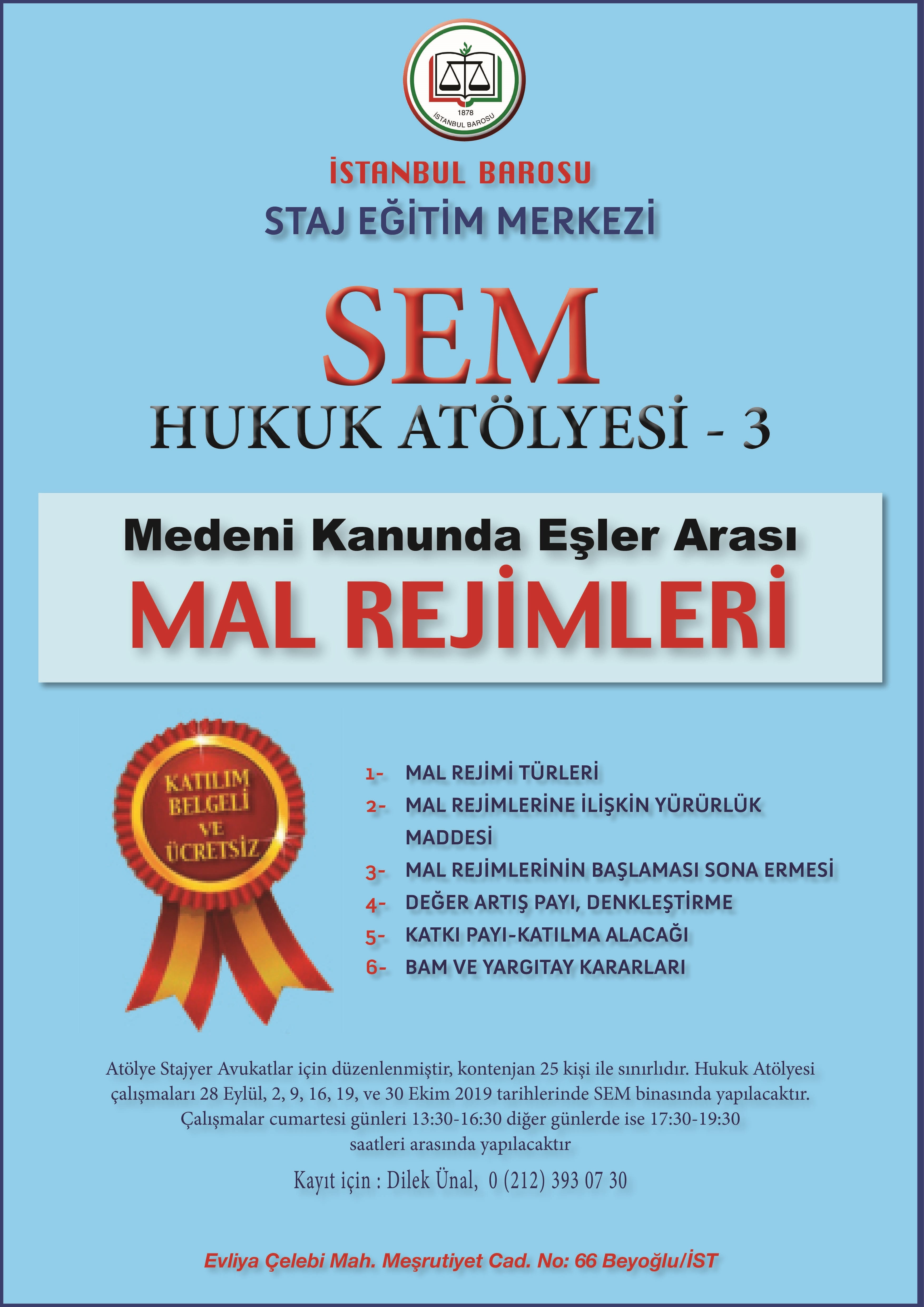 SEM - Hukuk Atölyesi - 3 - 1
