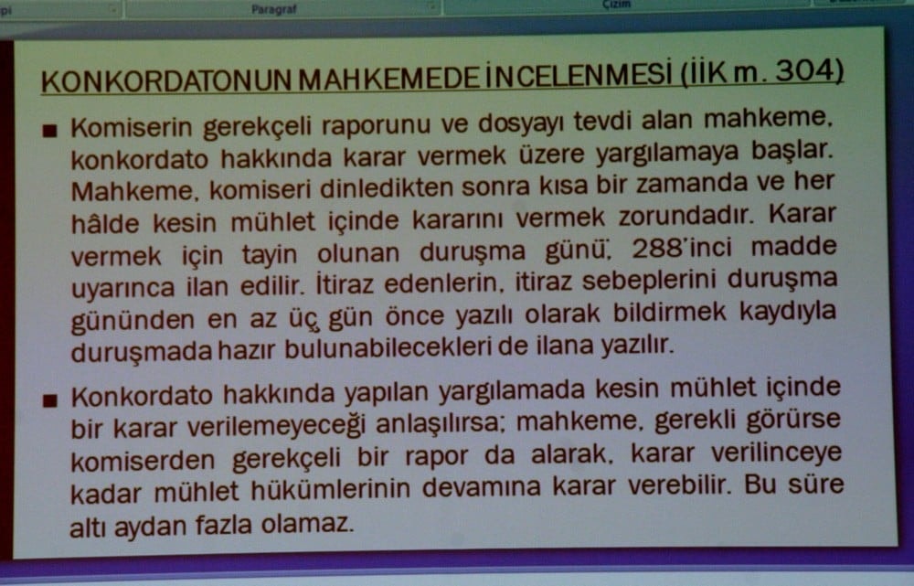 Konkordato ve Elektronik Tebligat - 43