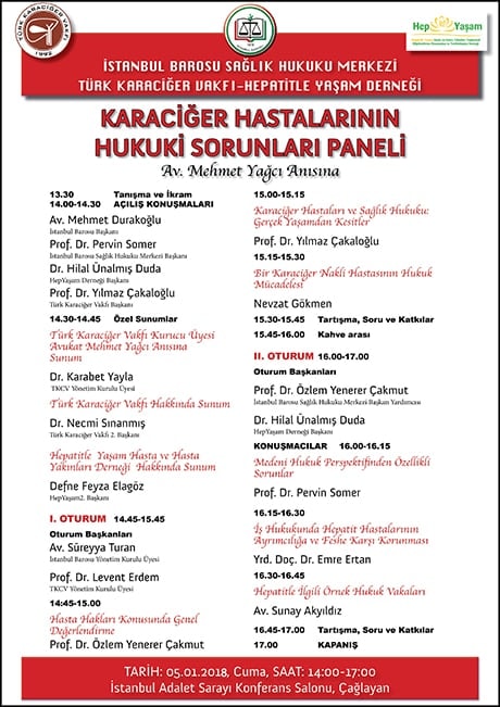 Karaciğer Hastalarının Hukuki Sorunları Paneli
