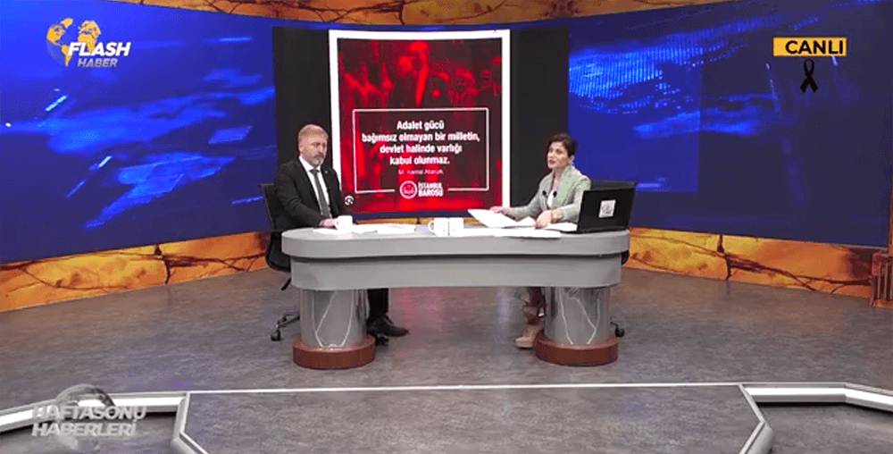 Baromuz YK Üyesi Av. Hüseyin Köprülü, Flash TV'de Uluslararası Hukuk Kurumlarını Filistin İçin Harekete Geçmeye Çağırdı